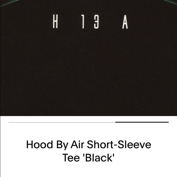 Hood by air black tshirt medium - Picture 3 of 3